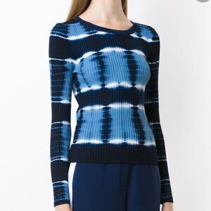 MICHAEL KORS Tie-Dye Stretch-Viscose Sweater NWT
